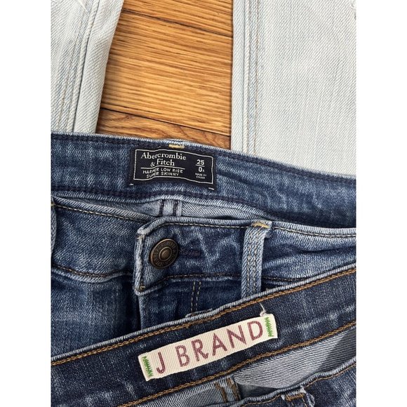 American Eagle Jeans Jeggings Womens Size 00 0 24-25” Waist Lot 12 Shorts Pants - Picture 7 of 15